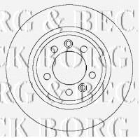 BORG & BECK bbd4444 -  Тормозной диск